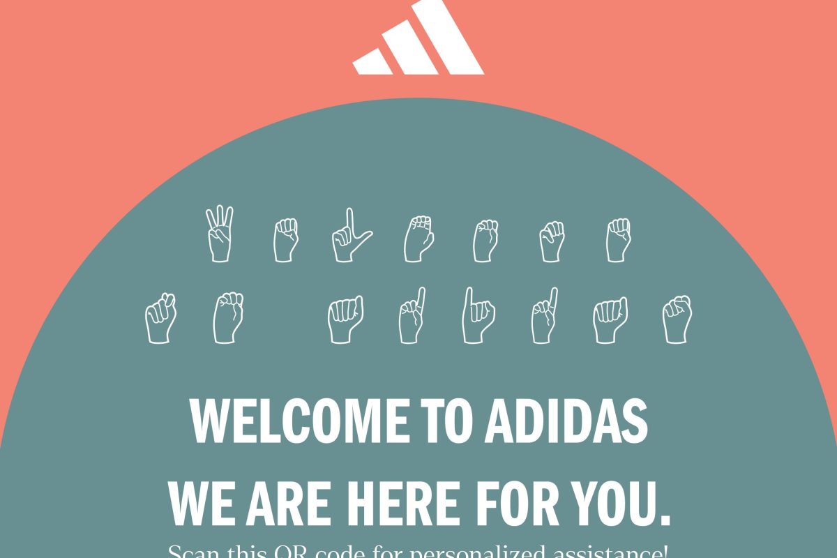 adidas stores will allow hearing-impaired customers to easily access the services they need